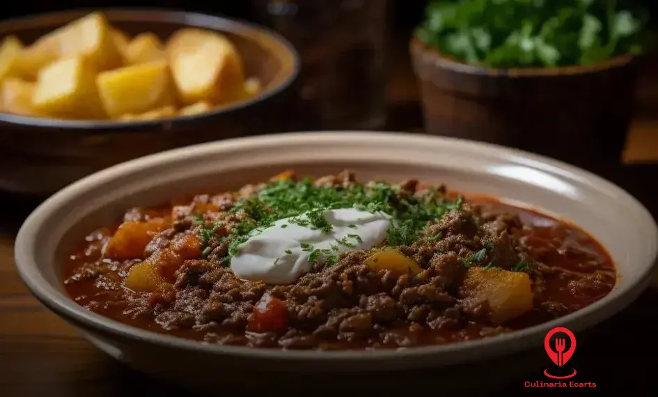 carne moída com batata e cenoura