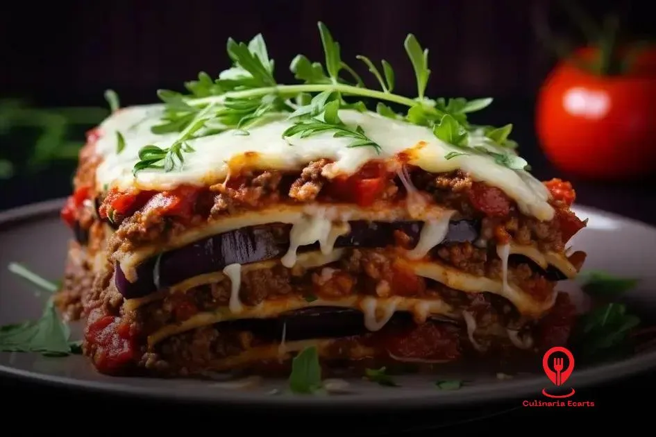 Montagem Passo a Passo da Lasanha de Berinjela com Carne Moída Montagem Passo a Passo da Lasanha de Berinjela com Carne Moída