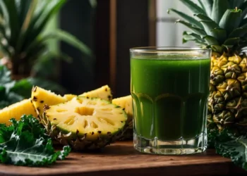 Benefícios do suco de couve com abacaxi. Receita