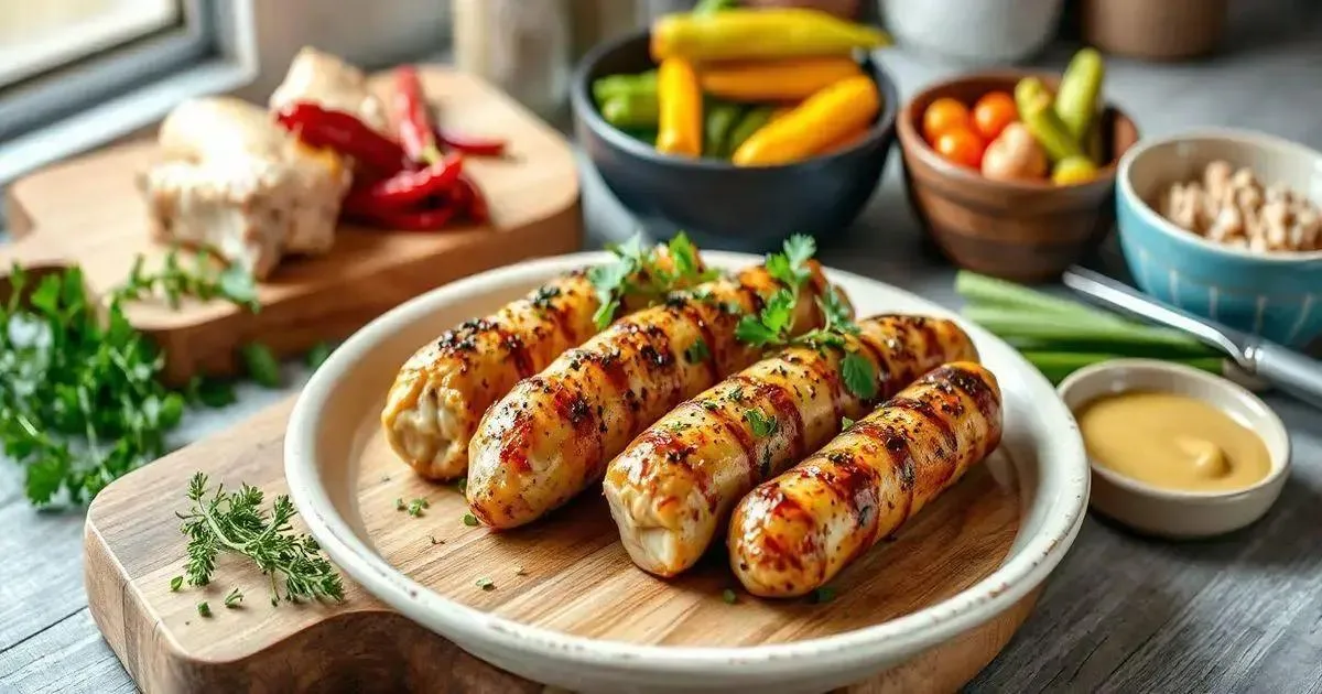 Dicas para servir a linguiça de frango Dicas para servir a linguiça de frango