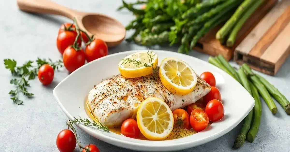 Ingredientes necessários para o filé de tilápia no forno