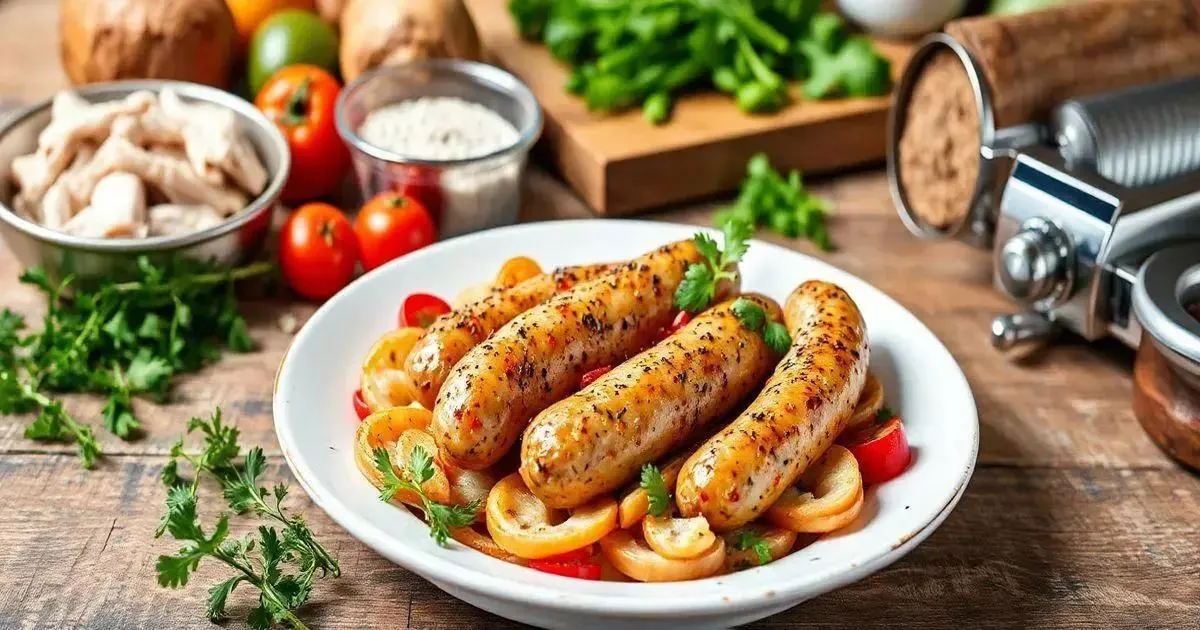 O que é a linguiça de frango? O que é a linguiça de frango?