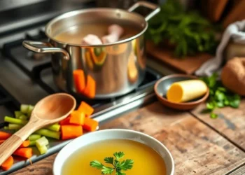 Receita de caldo de frango simples: Segredo para um caldo delicioso