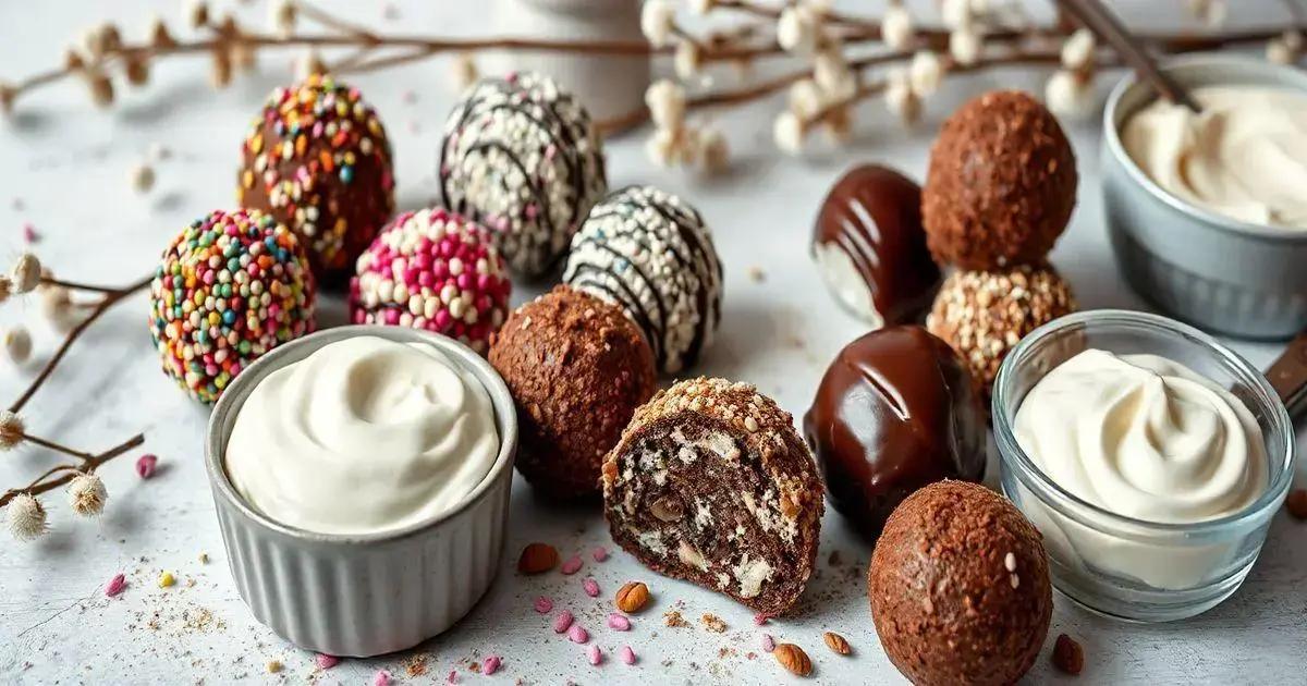 Variações de Brigadeiro com Creme de Leite