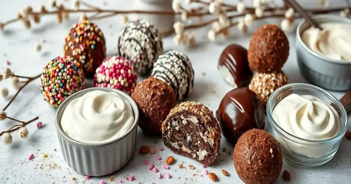 Variações de Brigadeiro com Creme de Leite