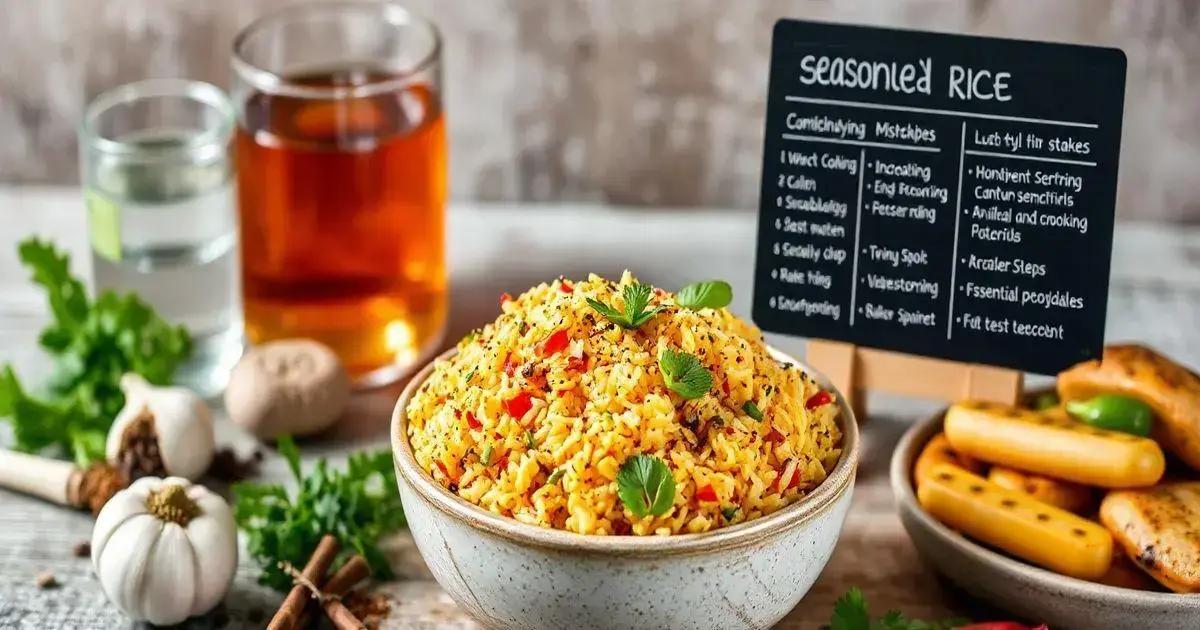 Erros comuns ao fazer arroz temperado e como evitá-los