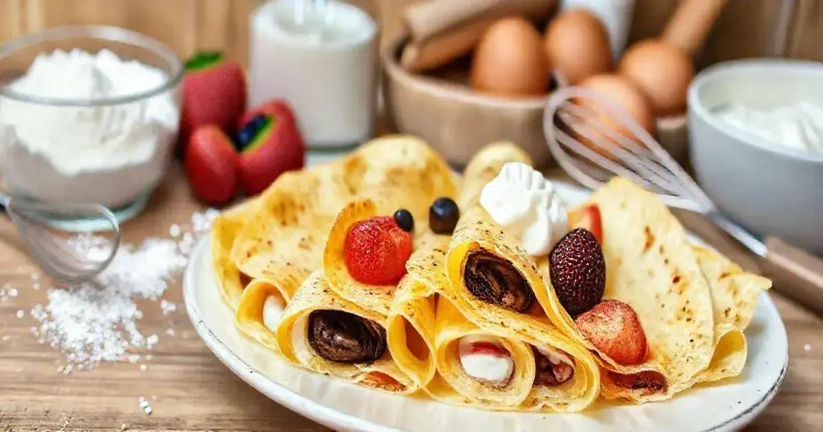 Ingredientes básicos para crepes simples