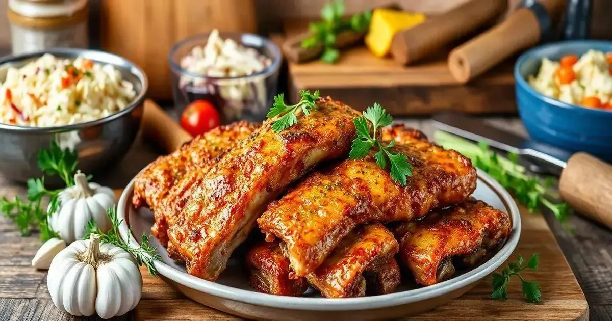 Ingredientes essenciais para a costelinha Ingredientes essenciais para a costelinha