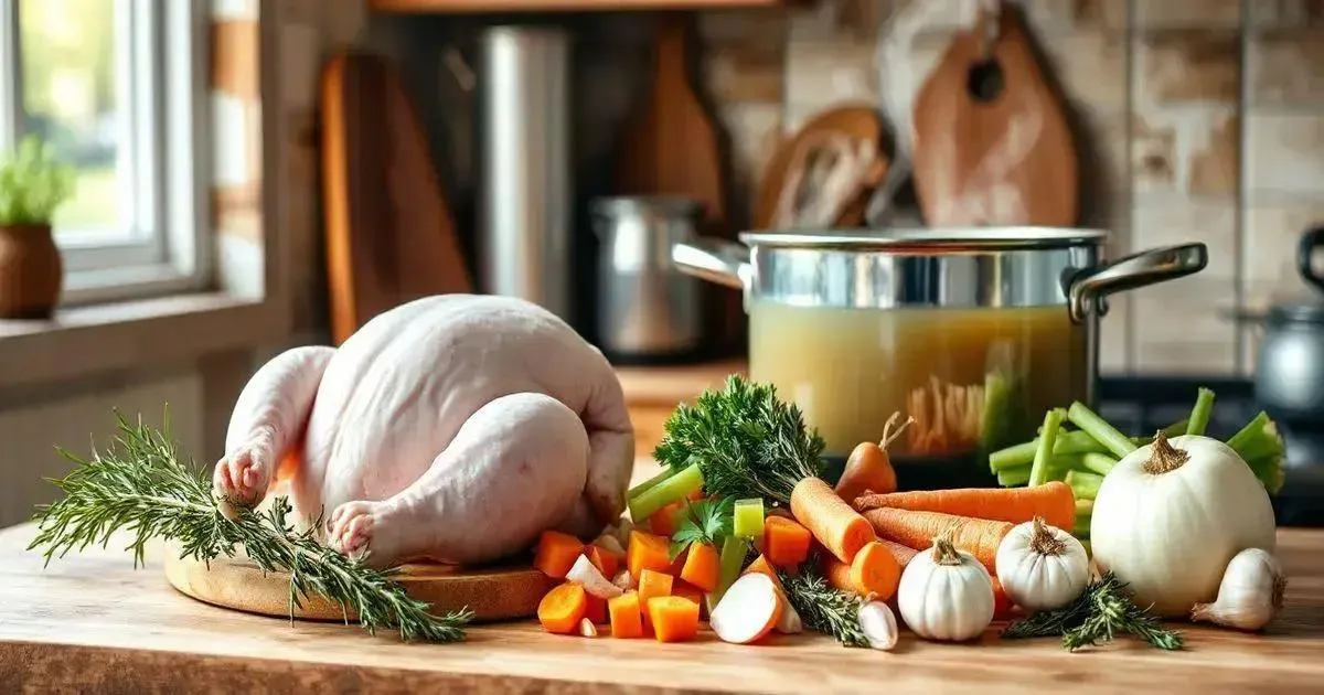 Ingredientes Essenciais para o Caldo de Frango Ingredientes Essenciais para o Caldo de Frango