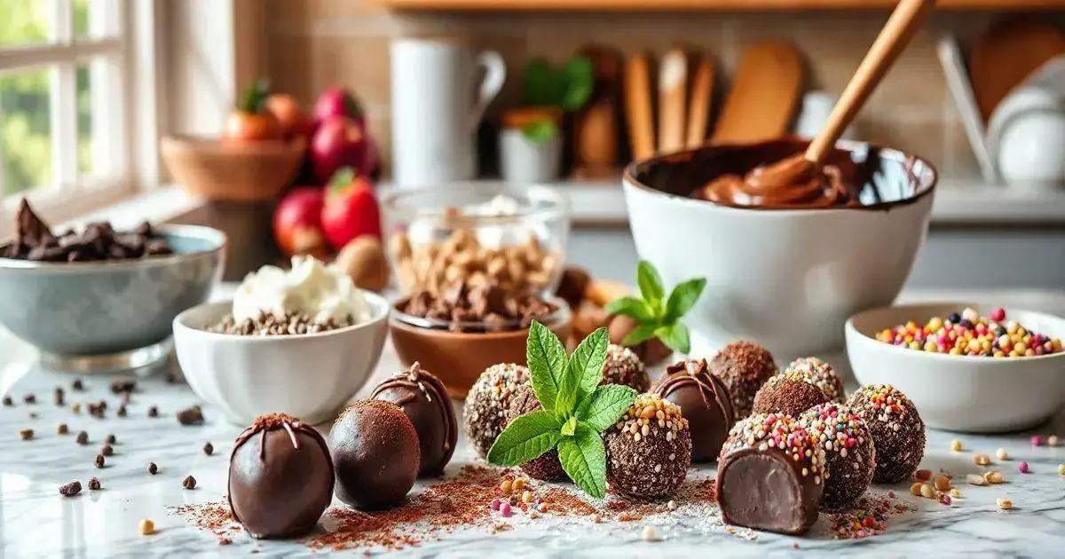 Ingredientes essenciais para suas trufas