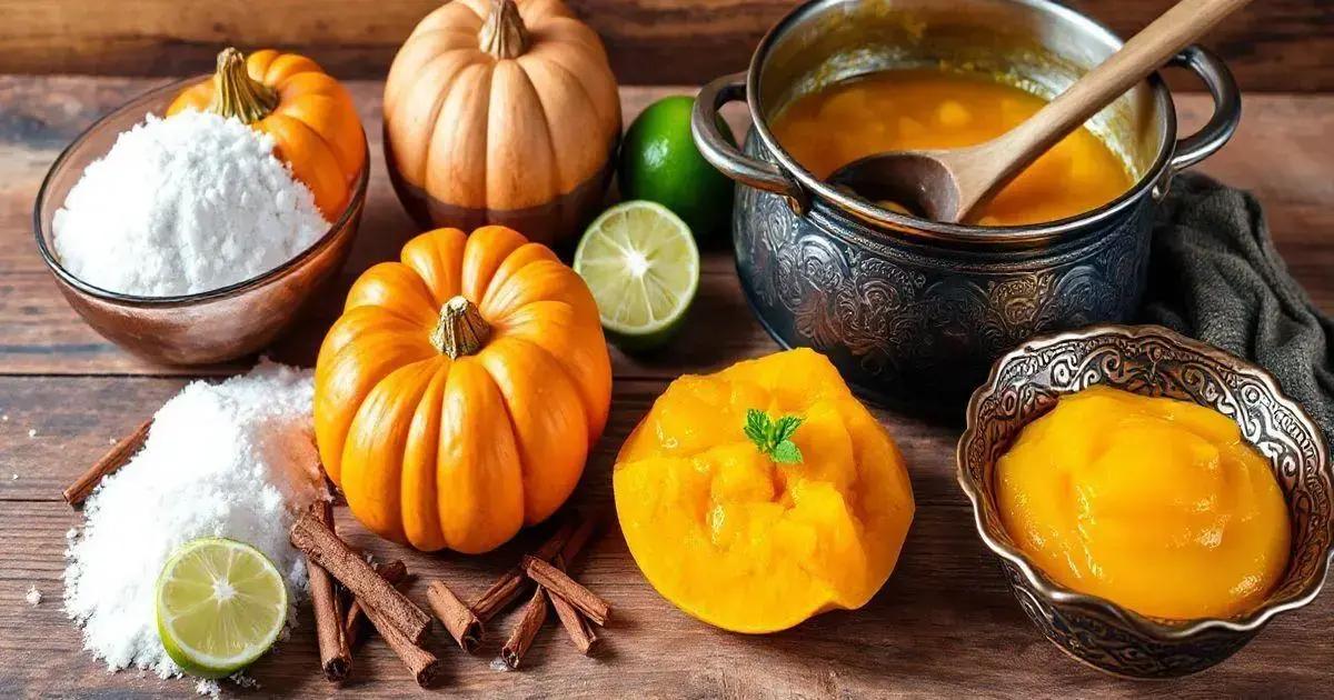 Ingredientes necessários para fazer o doce