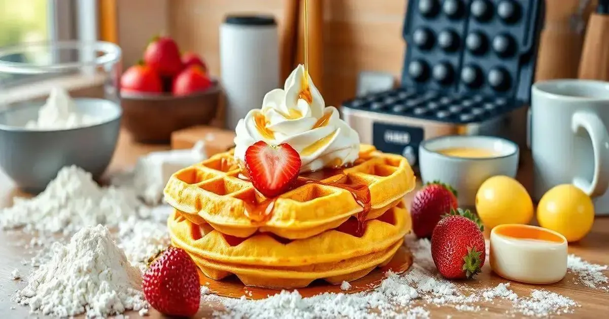 Ingredientes Necessários para o Waffle Americano Ingredientes Necessários para o Waffle Americano