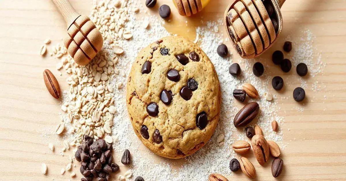 Ingredientes para um cookie saudável