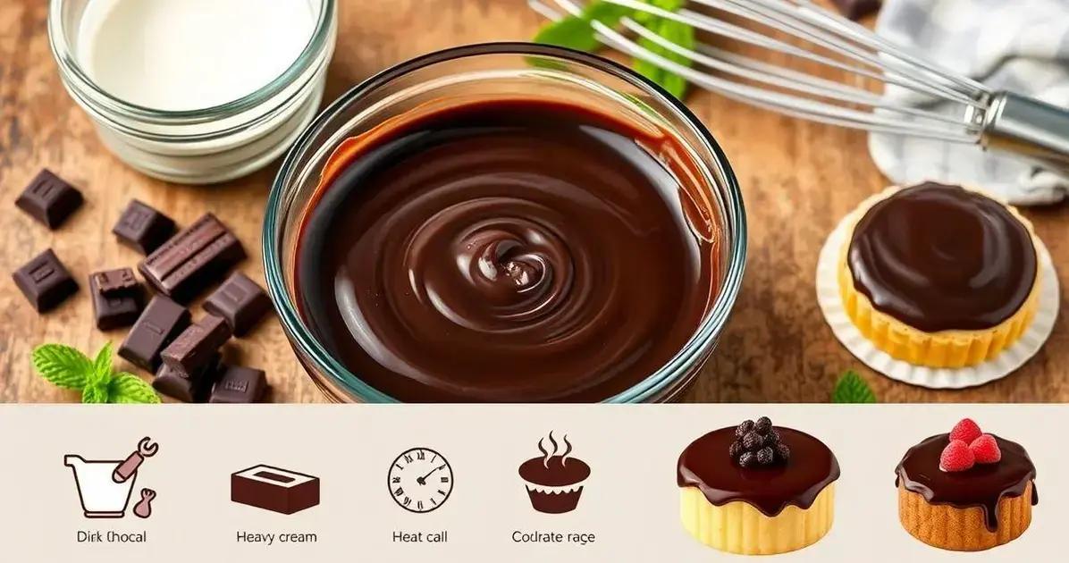 O que é ganache de chocolate?