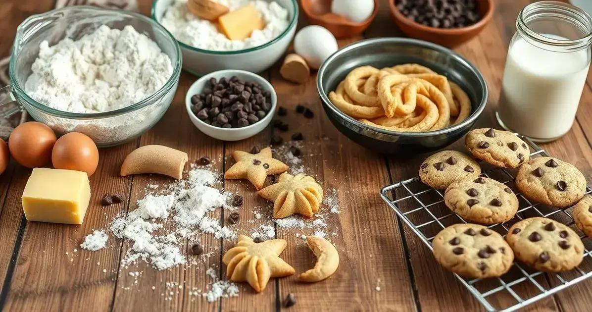 Os ingredientes essenciais para biscoitos simples