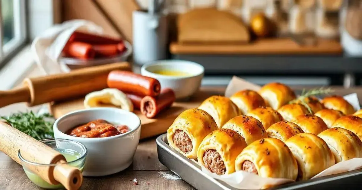 Os ingredientes essenciais para o enroladinho Os ingredientes essenciais para o enroladinho