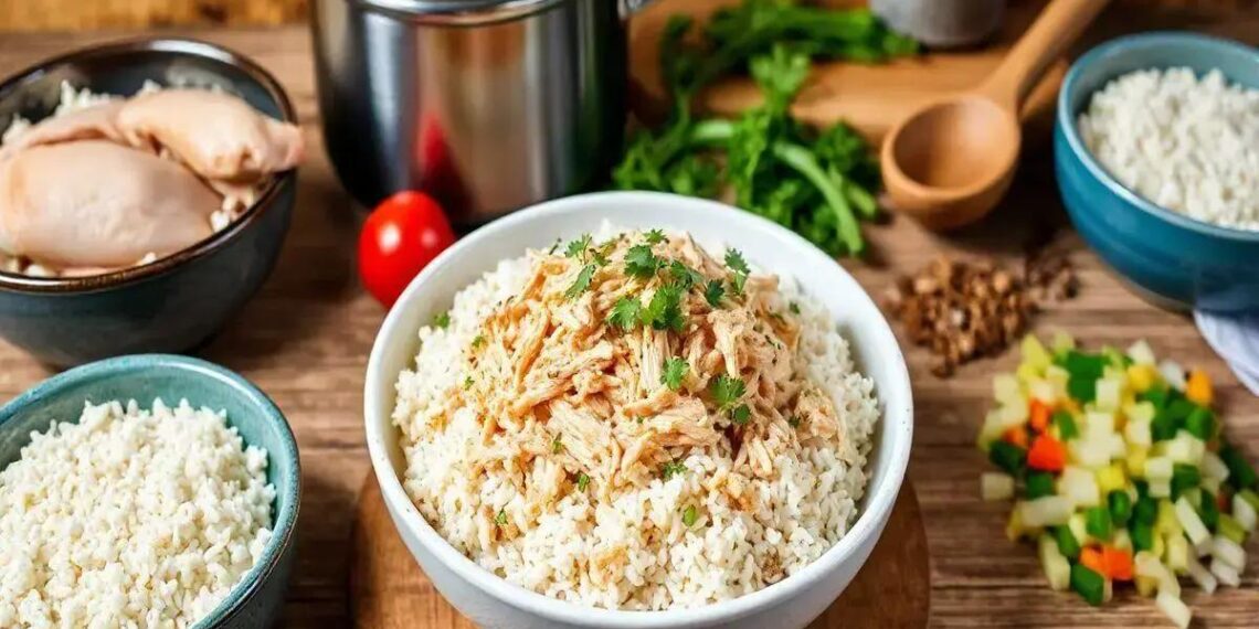 Receita de arroz com frango desfiado: Delicie-se em minutos!