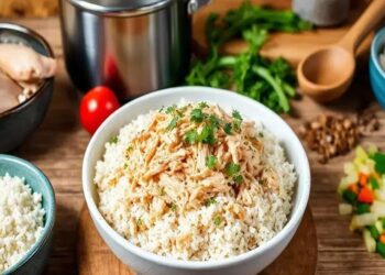 Receita de arroz com frango desfiado: Delicie-se em minutos!