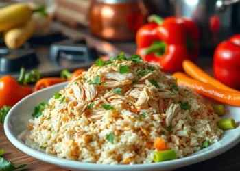 Receita de Arroz com Frango Desfiado: Segredo da Vovó!