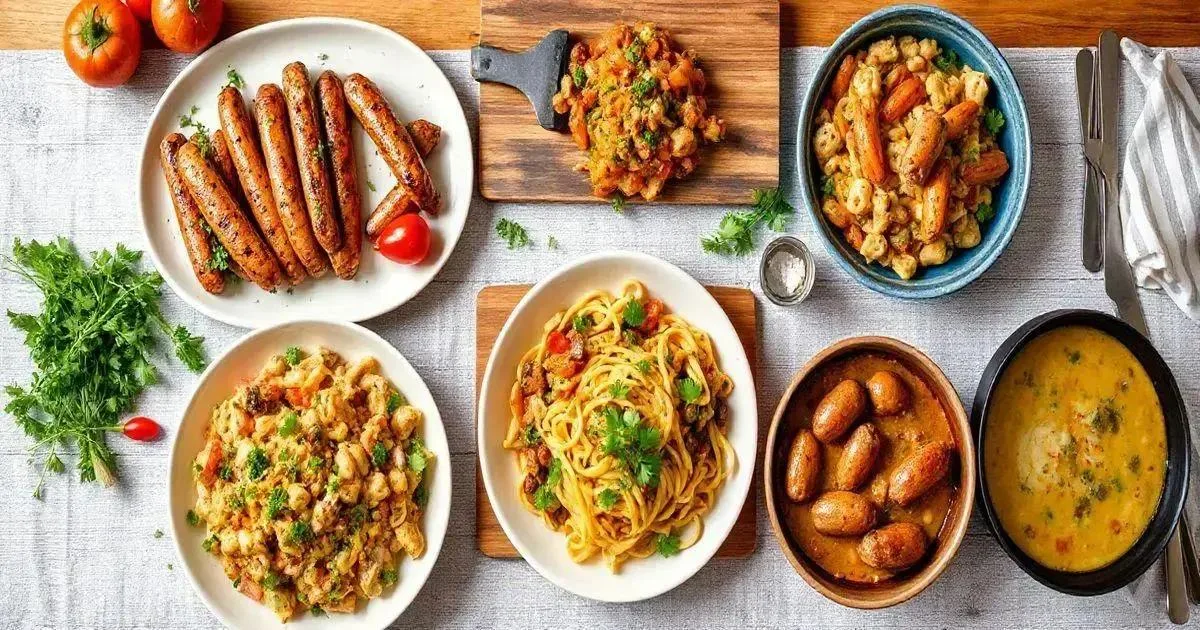 Receitas fáceis com linguiça de frango Receitas fáceis com linguiça de frango