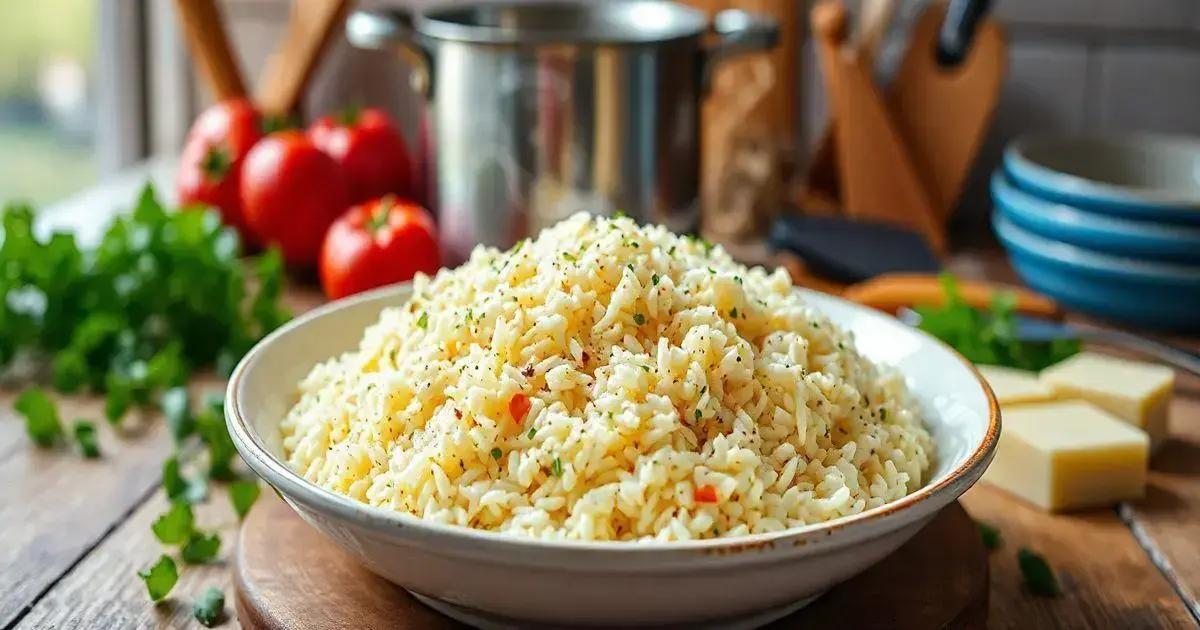 Receitas rápidas de arroz cremoso para refeições em família