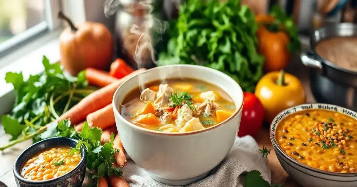 Sopa de Frango com Verduras