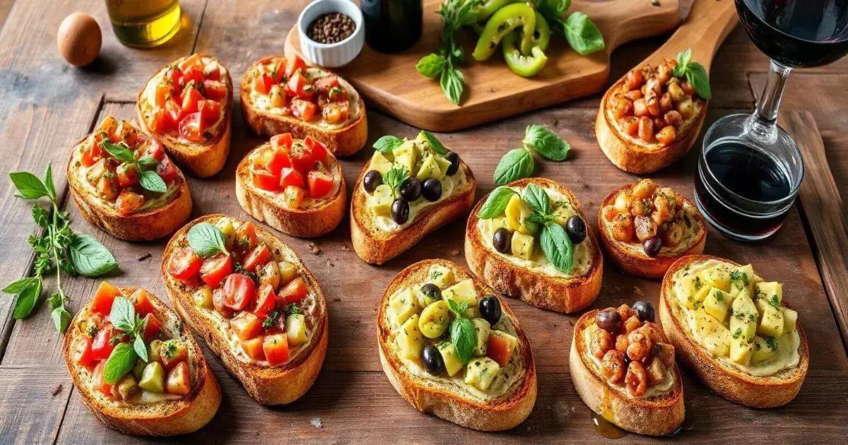 Variações da Bruschetta