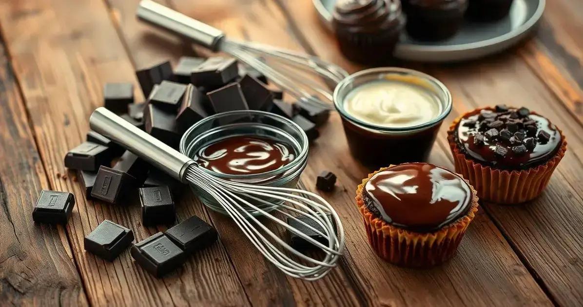 Ingredientes essenciais para ganache