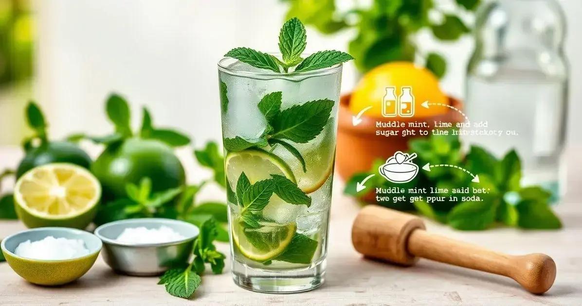 Passo a passo para fazer o mojito