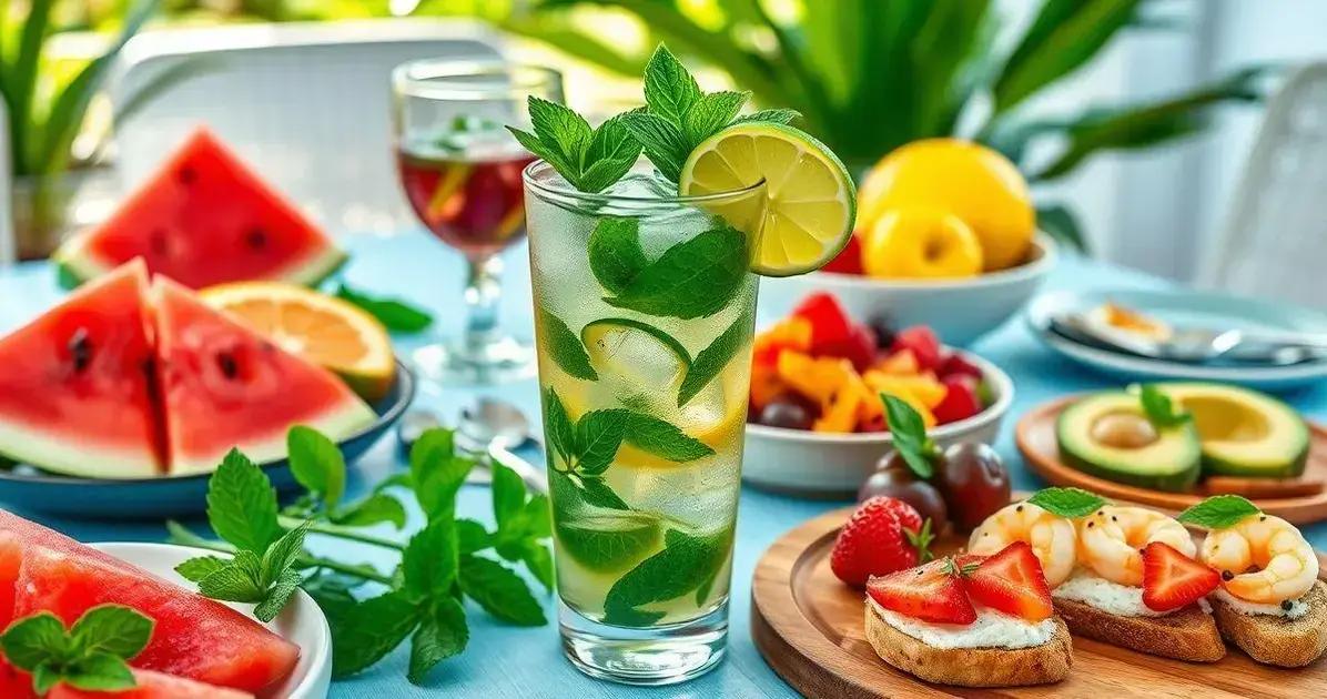 Sugestões de acompanhamento para o mojito