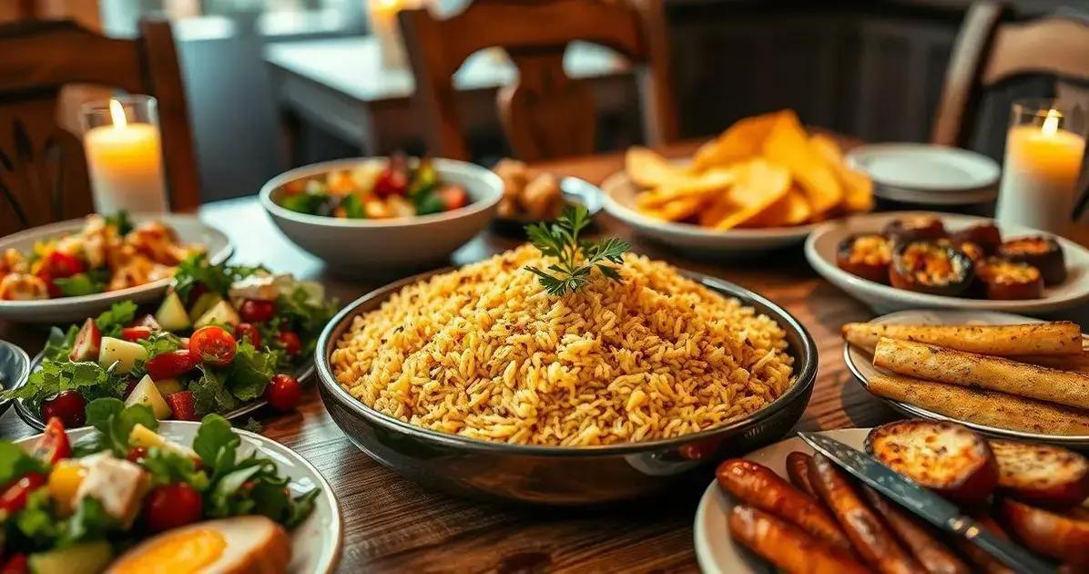 Sugestões de acompanhamentos para o arroz de forno