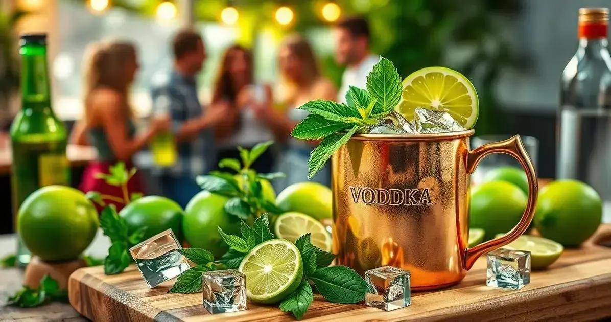 Variações da receita de Moscow Mule