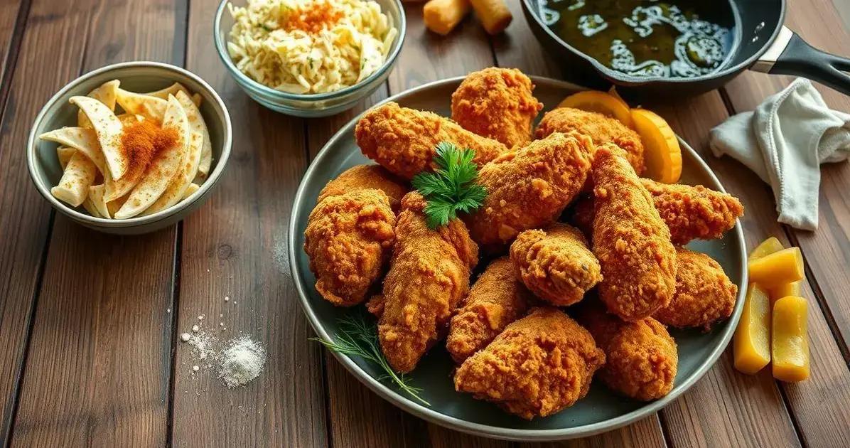 Variações de receitas de frango frito