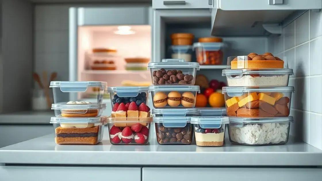 armazenamento e frescor: mantendo o doce perfeito