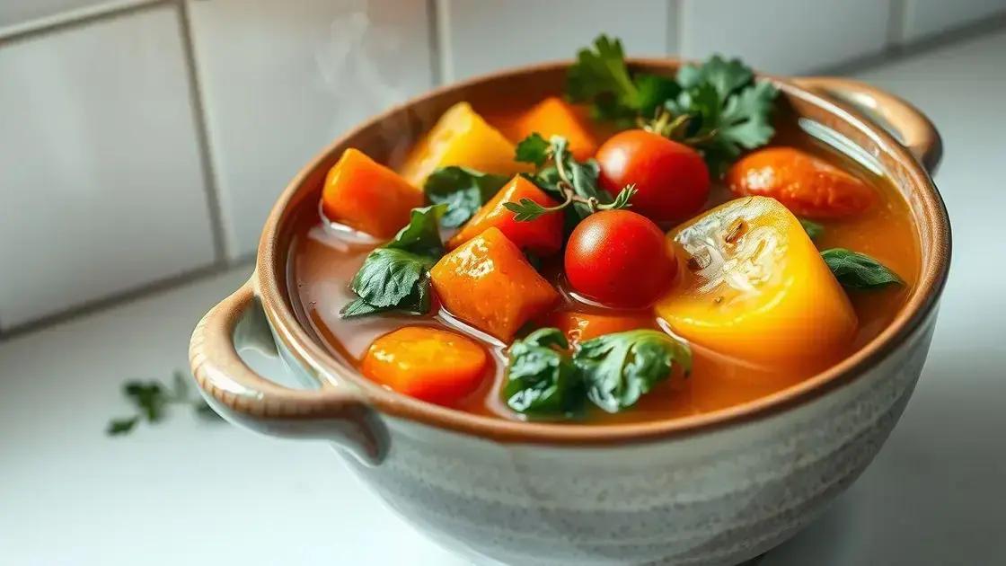 benefícios da sopa nutritiva para a saúde