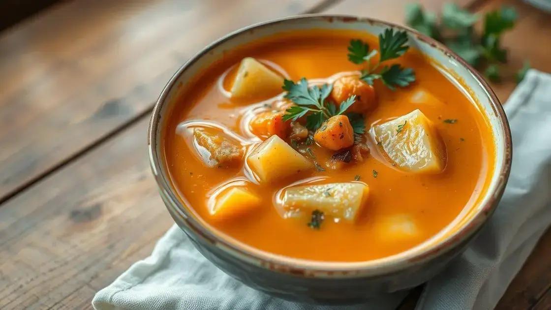 benefícios nutricionais da sopa de inhame