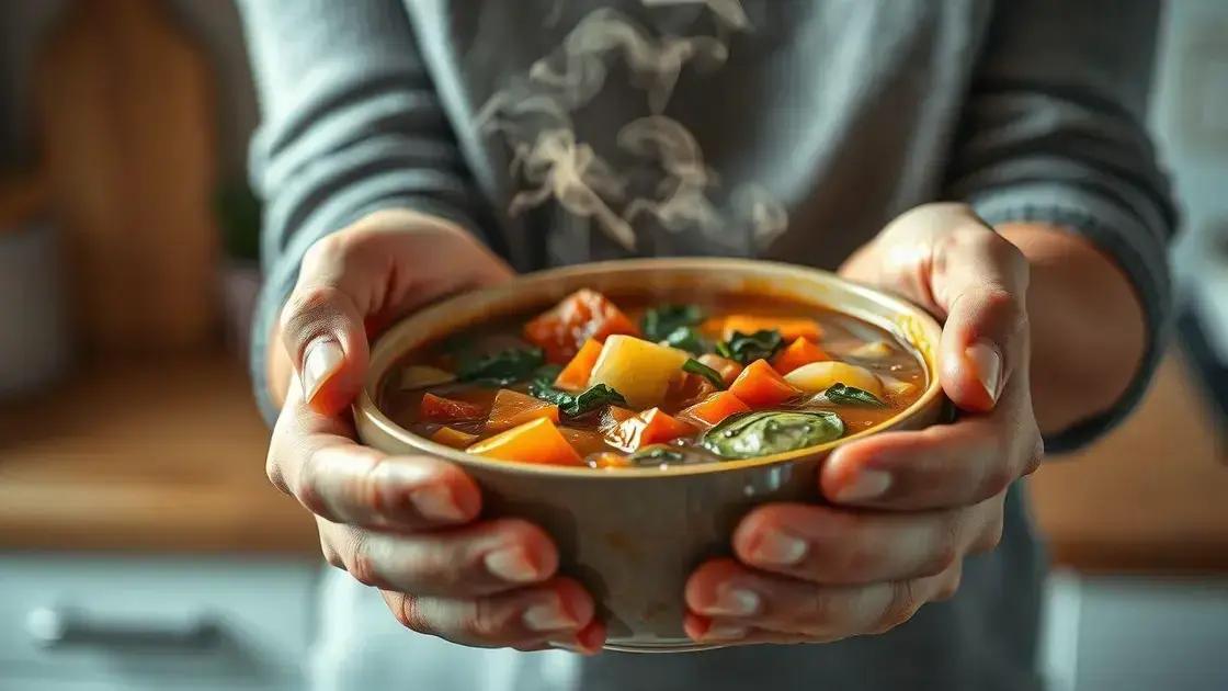 benefícios para a saúde da sopa saudavel