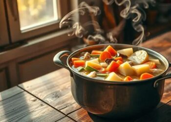 caldo de frango com legumes; descubra como preparar um caldo saboroso hoje