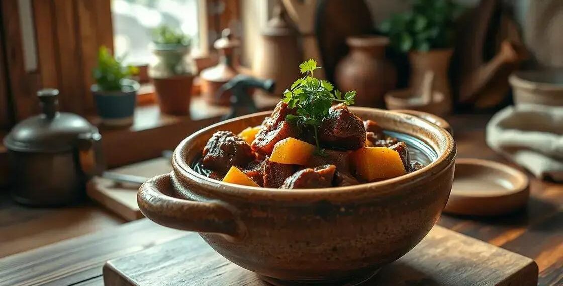 Caldo de inhame com carne: receita que aquece o corpo e fortalece a imunidade