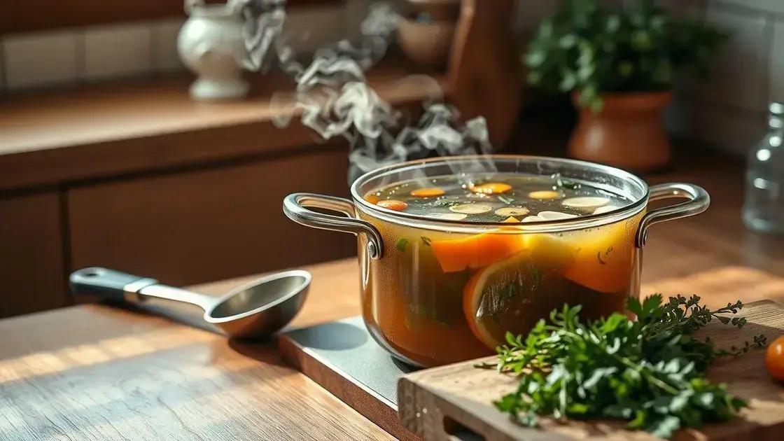 caldo perfeito: equilíbrio entre sabor, aroma e nutrientes