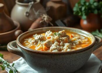 canja de galinha com arroz cozido; descubra o segredo de um caldo reconfortante