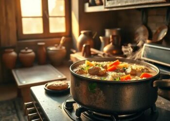canja de galinha com arroz na panela de pressão: caldo perfeito em minutos