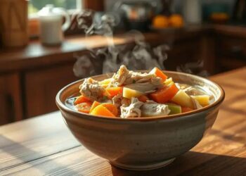 Canja de galinha com macarrão: o conforto que sua família merece hoje