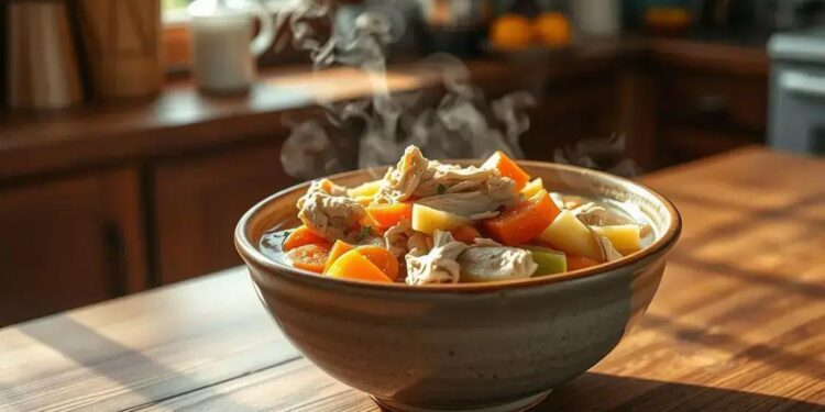 Canja de galinha com macarrão: o conforto que sua família merece hoje