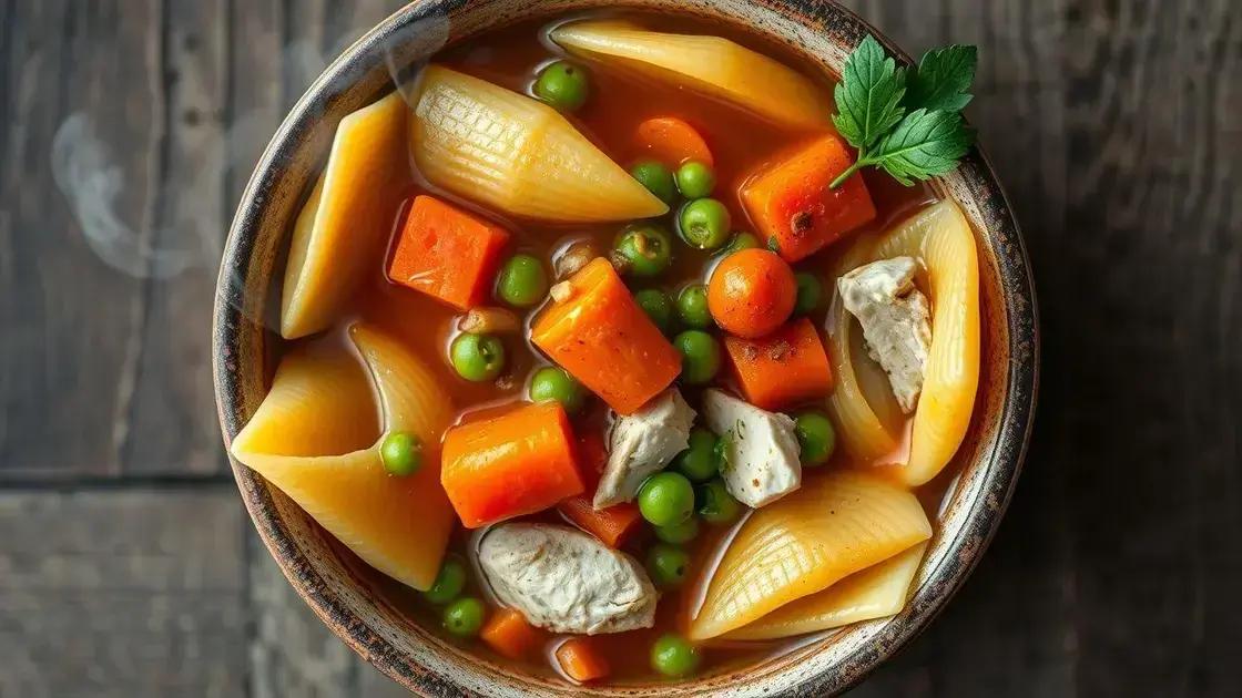Combinações de ingredientes que realçam o sabor da sua sopa com conchinha