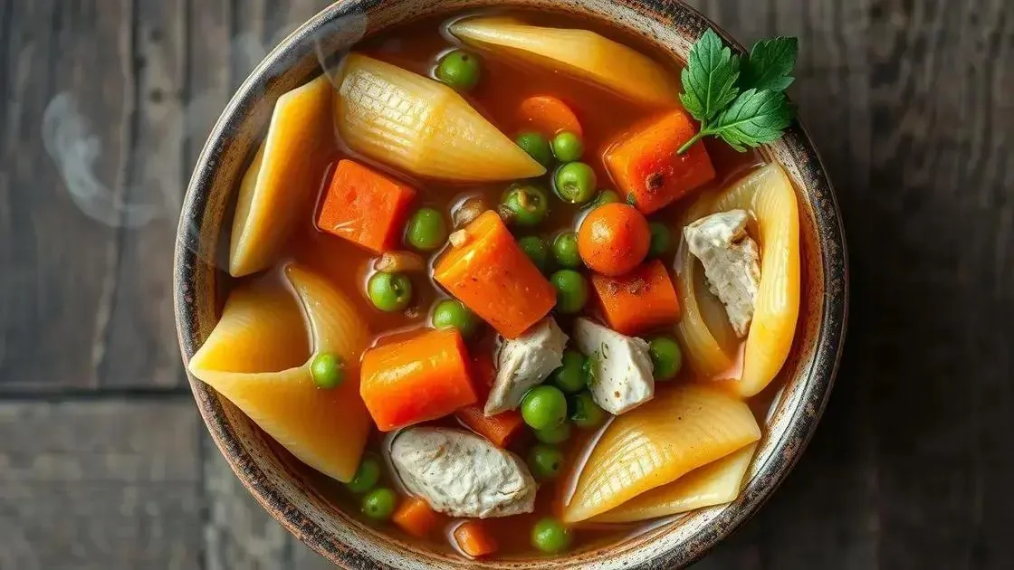 Combinações de ingredientes que realçam o sabor da sua sopa com conchinha