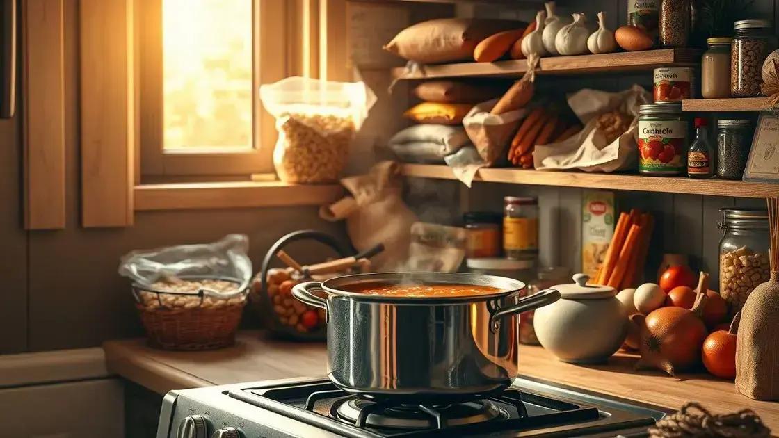 como adaptar a sopa com o que você tem na despensa