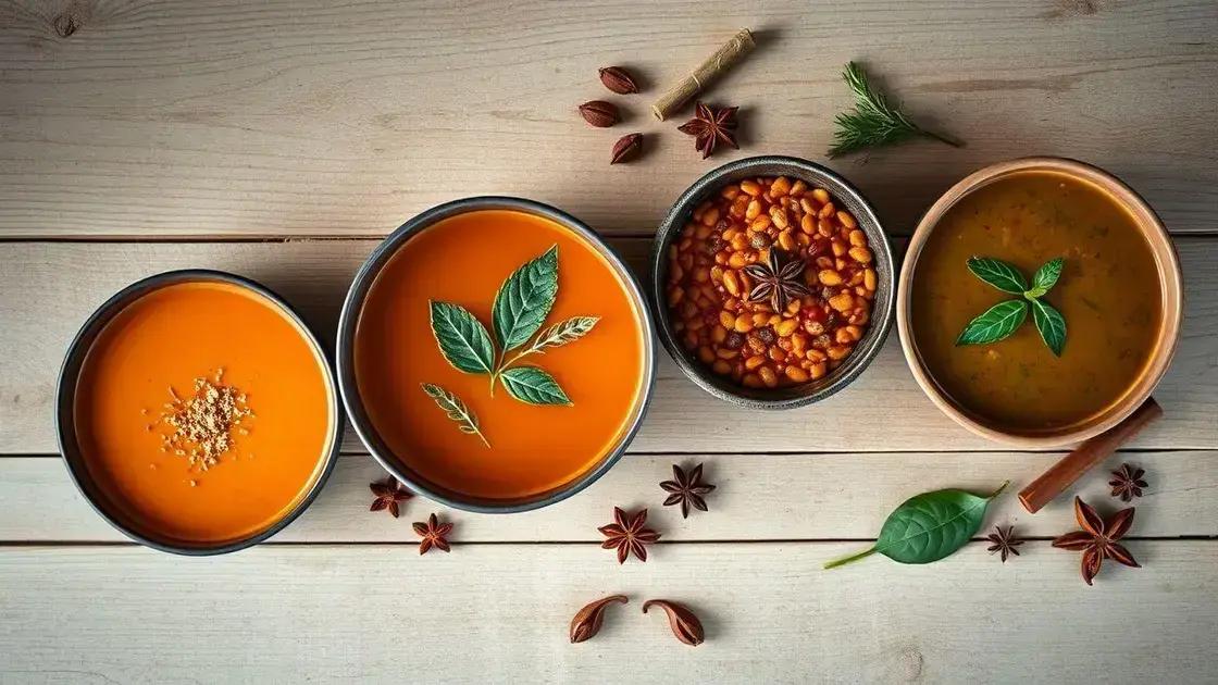 como adaptar temperos a diferentes tipos de sopa