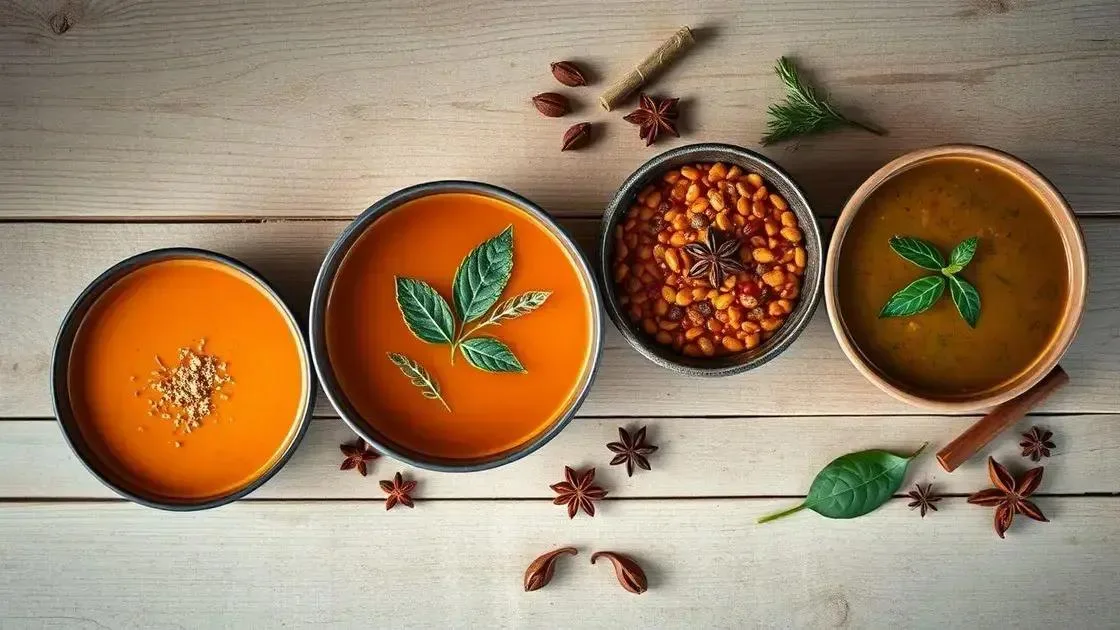 como adaptar temperos a diferentes tipos de sopa