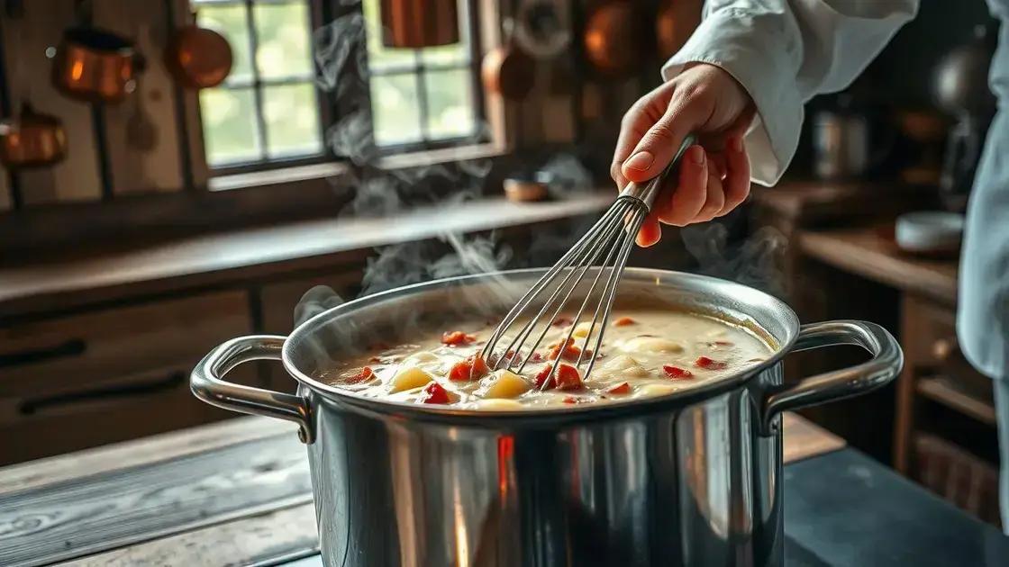 Como ajustar a consistência da sua sopa